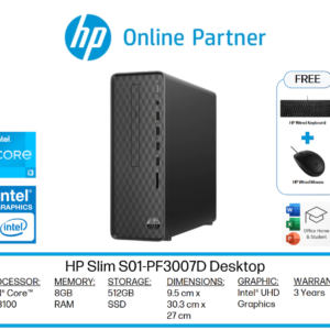 HP Slim S01-PF3007D/PF3006D Desktop (i3-13100 13 gen)